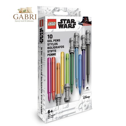 LEGO Star Wars Set Gelových per, světelný meč - 10 ks