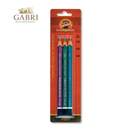 Tužka grafit.3hr 2B,4B,6B