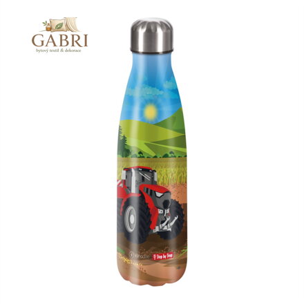 Izolovaná láhev na pití z nerezové oceli 0,5 l,Tractor Freddy