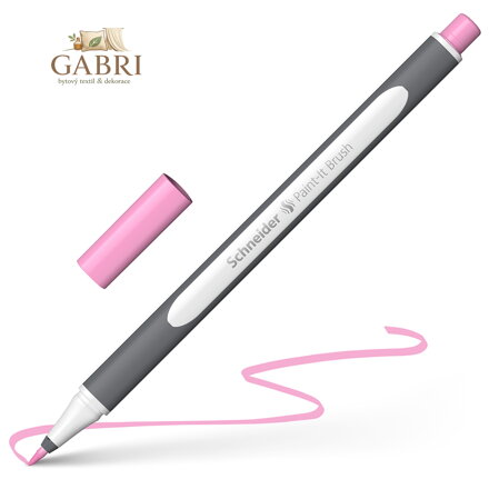 Marker Schneider Paint-it 070 Brush F - růžový pastel
