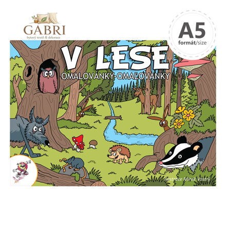 Omalovánka A5 - LUX V lese