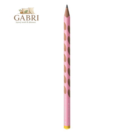 Tužka grafitová STABILO EASYgraph pro leváky, pastelově růžová