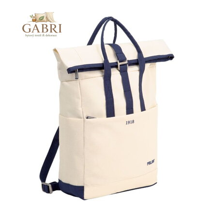 Taška / batoh s rolovacím zavíráním - série 1918, béžová