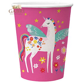 Papírový kelímek PAW Eco 250 ml Fairy Unicorn / 10 ks