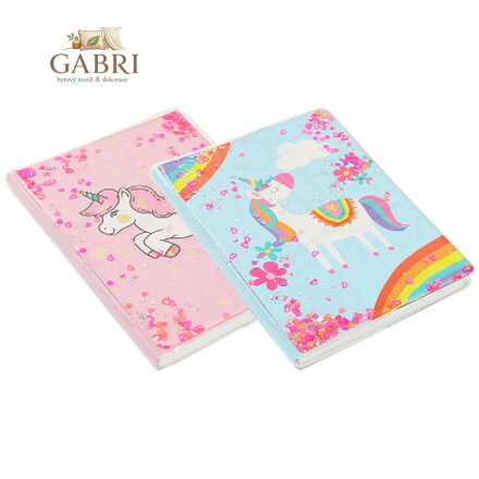 Zápisník Unicorn - mix 2 designy, A6/80 l.