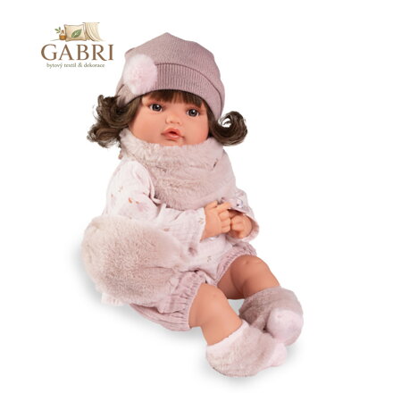 Panenka Beni se zvukem 42 cm v zimním outfitu