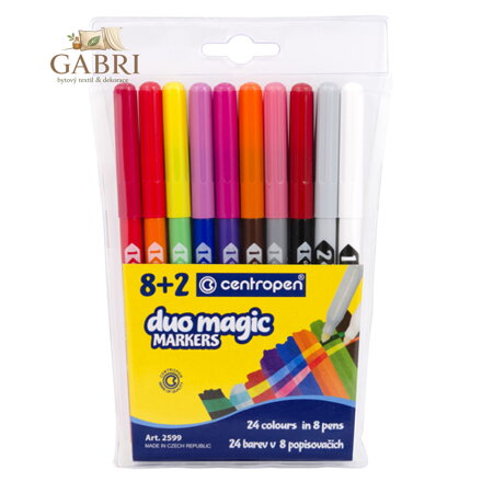 Fixy CENTROPEN 2599 Duo Magic - sada 8 + 2 ks