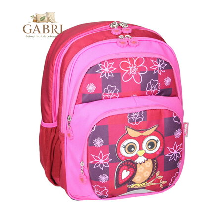 Školní batoh ergonomický, Owl Red