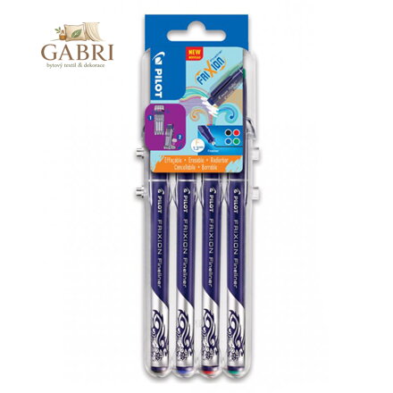 Pilot Frixion Fineliner 0.45mm , sada 4ks