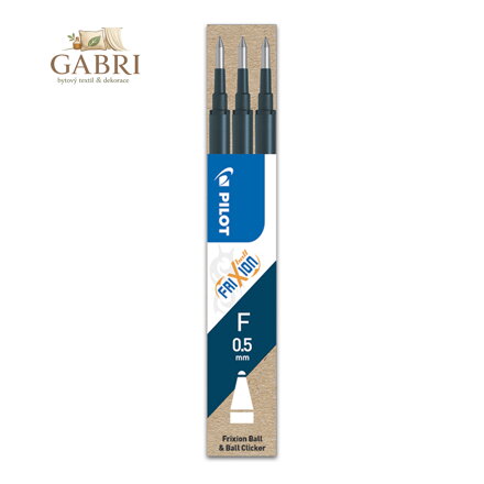 Náplň gumovací PILOT Frixion 0,5 mm (3 ks) - modro-černá