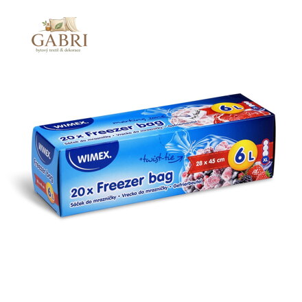 Sáčky do mrazničky 28 x 45 cm LDPE, 6L, 20ks