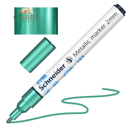 Popisovač Schneider Paint-It 011 hrot 2 mm - metalická zelená