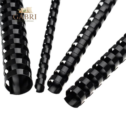 Hřebeny plastové 22 mm černé