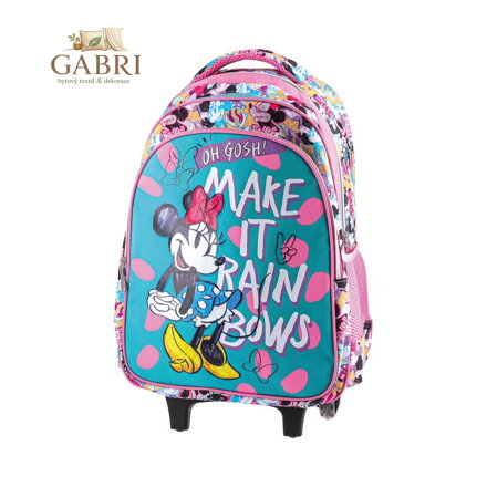 Školní batoh na kolečkách URBAN - make it rainbows, Minnie Mouse