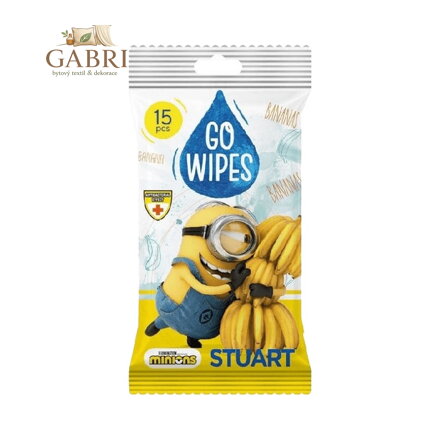 Vlhčené utěrky Go Wipes antibacterial 15 ks
