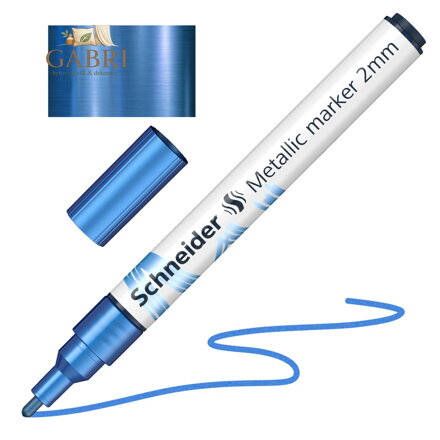 Popisovač Schneider Paint-It 011 hrot 2 mm - metalická modrá