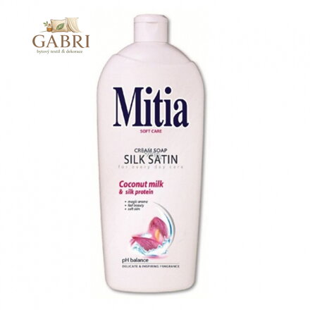 Tekuté mýdlo náhradní náplň Mitia Silk Satin s kokosovým mlékem 1l