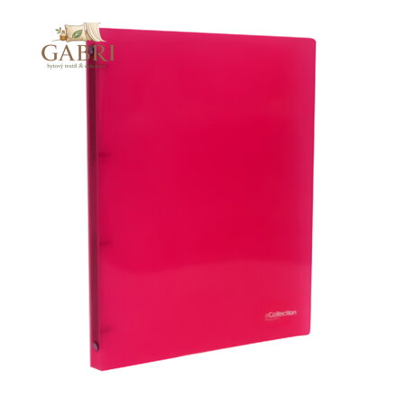 Pořadač kroužkový PP (4-kroužkový) A4, červený