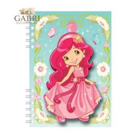 Zápisník A6 s efektem 3D - Strawberry