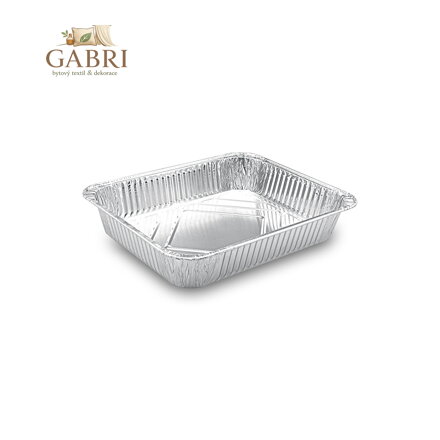 Mísa GASTRO Alu 1/2 hranatá 32,3 x26,2 x 5,5cm, 4ks / bal