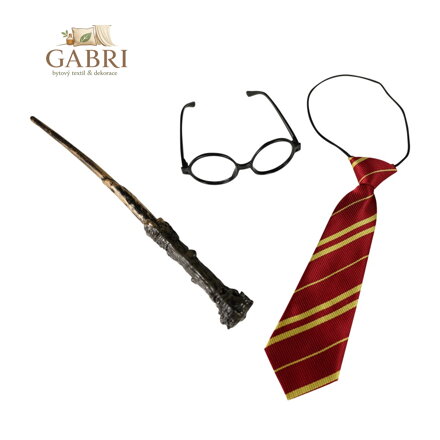 Sada kouzelník s brýlemi a kravatou