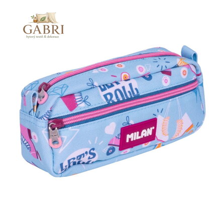 Obdélníkový penál 2-zipový MILAN série Roller 2