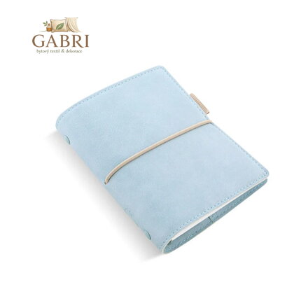 Diář Filofax Domino Soft - pastelově modrý, kapesní