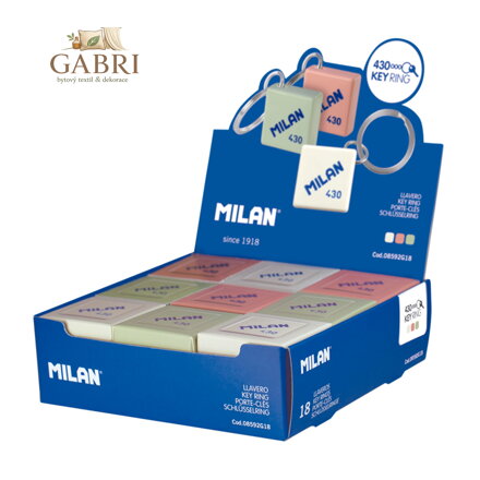 Přívěsek na klíče MILAN s tvarem ikonické gumy 430