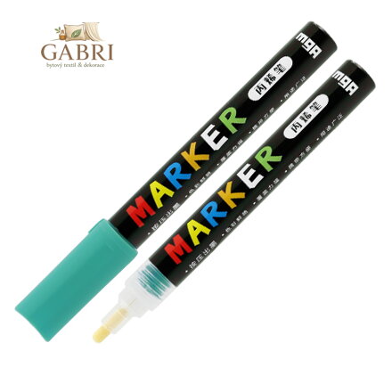 Popisovač akrylový M&G Acrylic Marker 2 mm, Blue Green S523