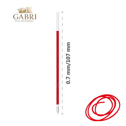 Náplň gelová MILAN Dry-Gel 0,7 mm, červená