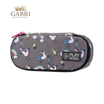 Penál B32 s organizérem - Rainbow unicorn