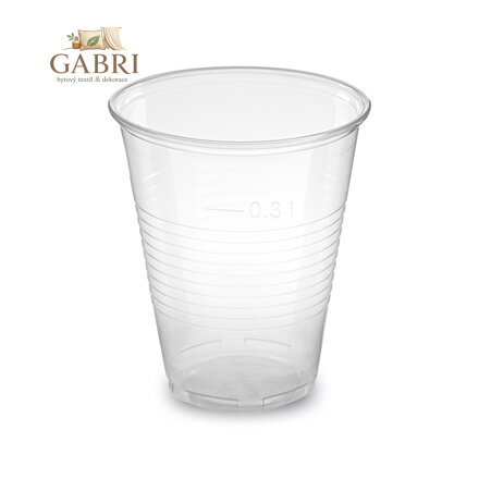 Kelímek průhledný 0,3 l (PP), 50 ks