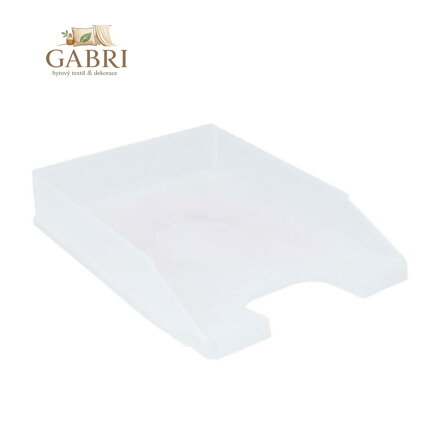 Zásuvka PP A4 - bílá transparentní