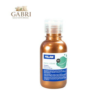 Barva temperová 125ml metalická měděná