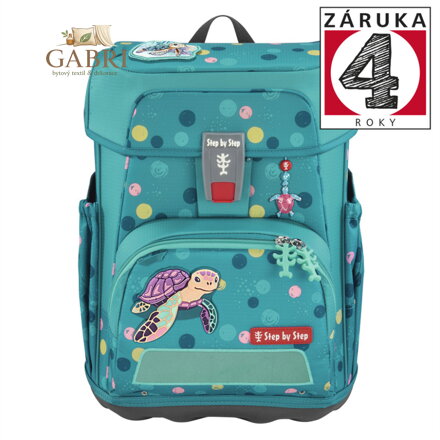 Školní aktovka Step by Step CLOUD, Turtle Josie - 5dílná sada, certifikát AGR