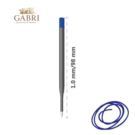 Náplň kuličková CRESCO Non Stop/4441, 1,0mm - modrá - bal. 20 ks