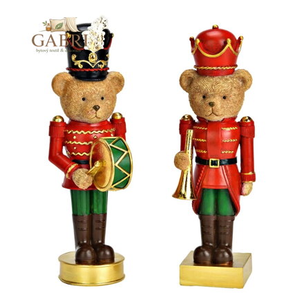 Soška medvěda 24 cm (mix 2 vzorů /cena za 1 kus)