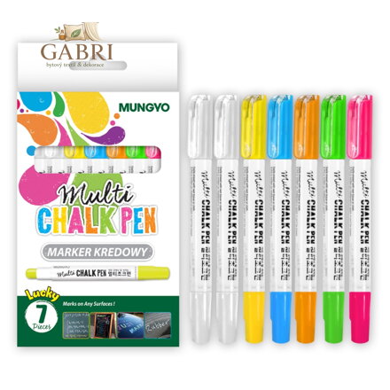 Křídový popisovač MUNGYO (1) - barevná sada 7 ks