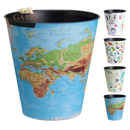 Odpadkový koš plastový 10 L (4 dizajny /cena 1ks)