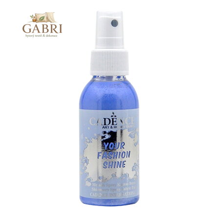 Perleťový sprej CADENCE na tmavý textil,modrá100ml