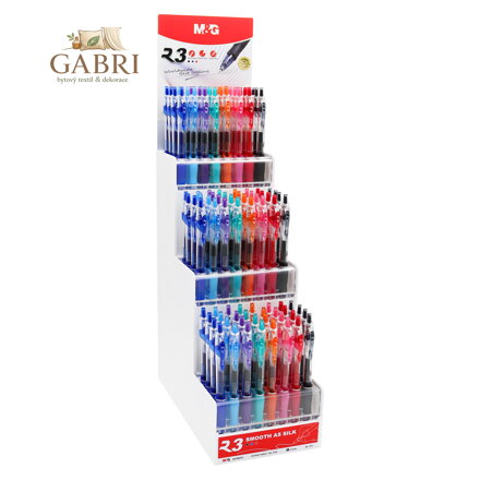 Držák gelových per M&G R3 - naplněný 144 ks