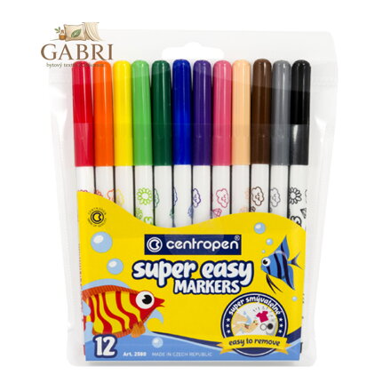 Fixy CENTROPEN 2580 Super Easy, sada 12 ks