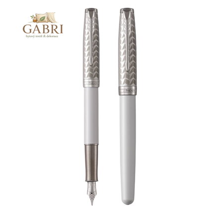 Pero plníci PARKER Sonnet Metal & Pearl CT 18K -F-