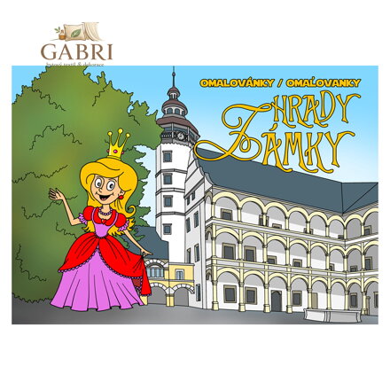 Omalovánka A4 podle čísel - Hrady a zámky