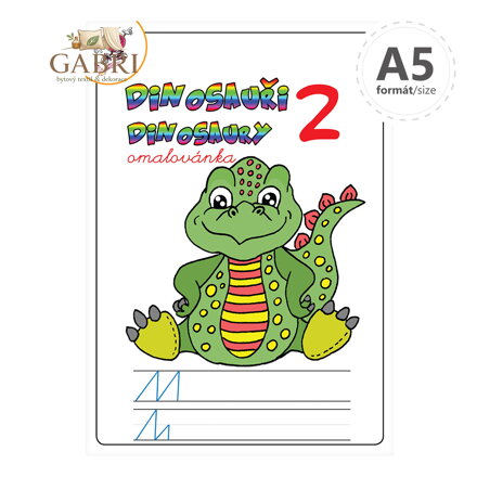 Omalovánka A5 - Dinosauři 2