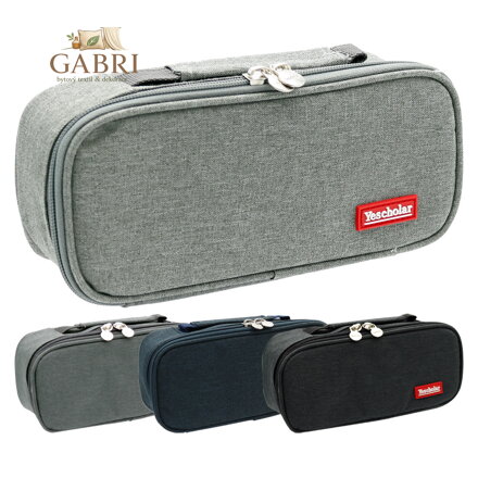 Pouzdro na psací potřeby Yescholar s rukojetí, prázdné (mix 4 barev)