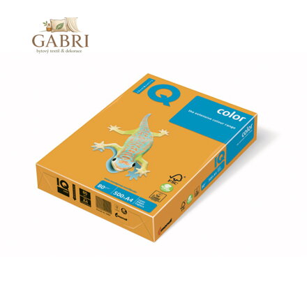 Kopírovací papír A4 IQ 80g color staro-zlatý