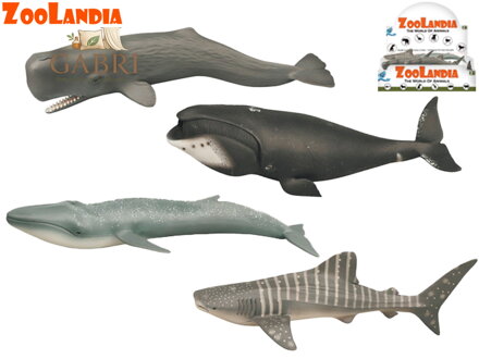 Zoolandia mořská zvířátka 22,5-28cm 4druhy v sáčku 8ks v DBX