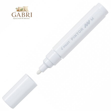 Pintor, PO, Medium, akrylový popisovač bílá