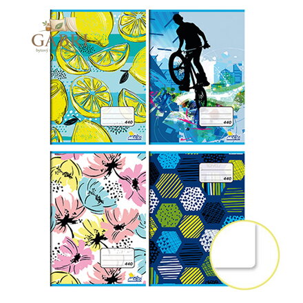 Sešit A4, 40 listů - čistý 440 Teenage Mix